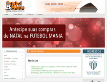 Tablet Screenshot of futebolmaniafloripa.com.br